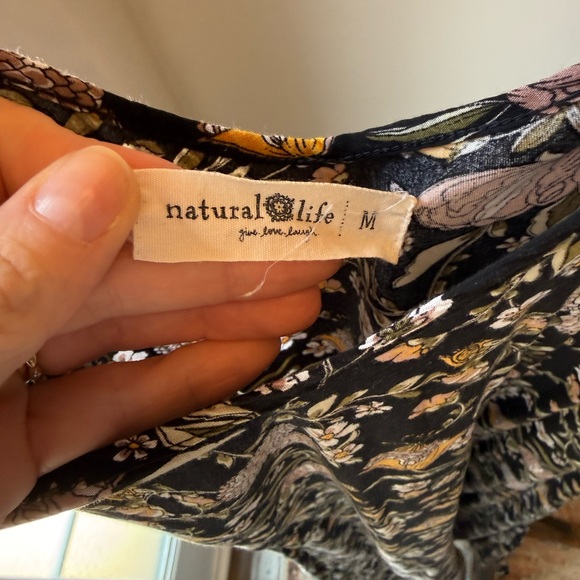 Natural Life Black Floral Dress - Picture 3 of 7